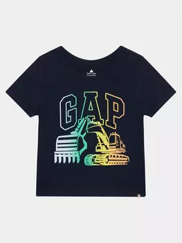 Футболка стандартного кроя Gap, синий