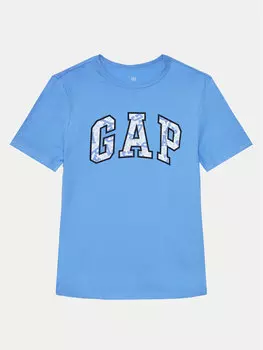 Футболка стандартного кроя Gap, синий