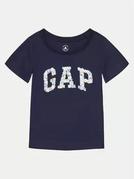 Футболка стандартного кроя Gap, синий
