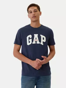 Футболка стандартного кроя Gap, синий