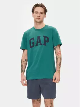 Футболка стандартного кроя Gap, зеленый