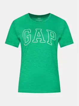 Футболка стандартного кроя Gap, зеленый