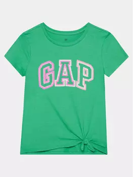 Футболка стандартного кроя Gap, зеленый