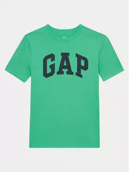 Футболка стандартного кроя Gap, зеленый