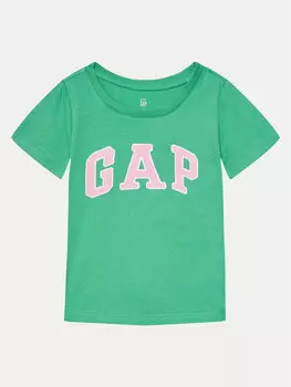 Футболка стандартного кроя Gap, зеленый