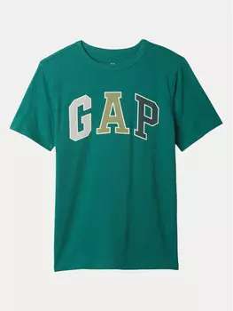 Футболка стандартного кроя Gap, зеленый