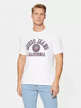 Футболка стандартного кроя Guess Jeans, белый
