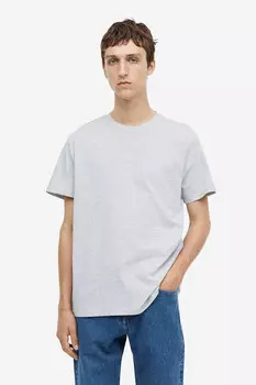 Футболка стандартного кроя H&M, серый
