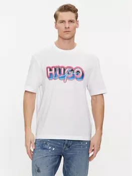 Футболка стандартного кроя Hugo, белый