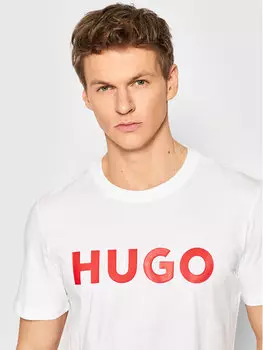 Футболка стандартного кроя Hugo, белый