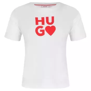 Футболка стандартного кроя Hugo, белый