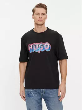 Футболка стандартного кроя Hugo, черный