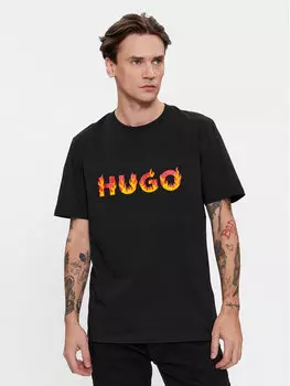 Футболка стандартного кроя Hugo, черный