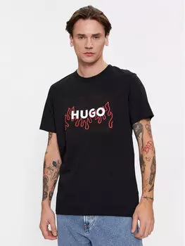 Футболка стандартного кроя Hugo, черный