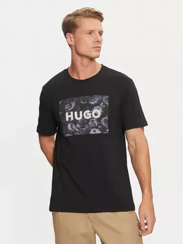 Футболка стандартного кроя Hugo, черный