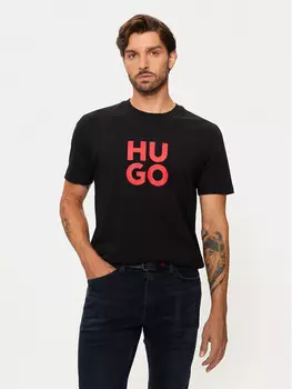 Футболка стандартного кроя Hugo, черный