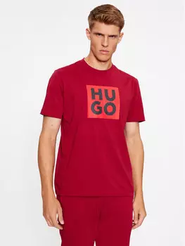 Футболка стандартного кроя Hugo, красный