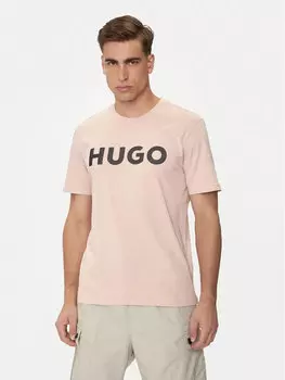 Футболка стандартного кроя Hugo, розовый