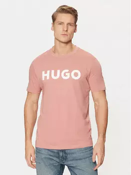 Футболка стандартного кроя Hugo, розовый