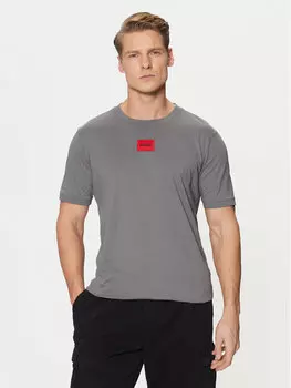Футболка стандартного кроя Hugo, серый