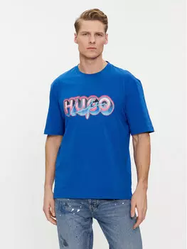 Футболка стандартного кроя Hugo, синий