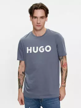 Футболка стандартного кроя Hugo, синий
