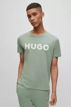 Футболка стандартного кроя HUGO, зеленый