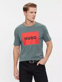 Футболка стандартного кроя Hugo, зеленый