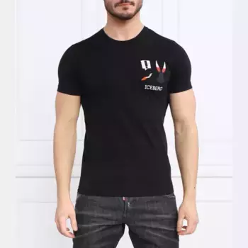 Футболка стандартного кроя Iceberg, черный