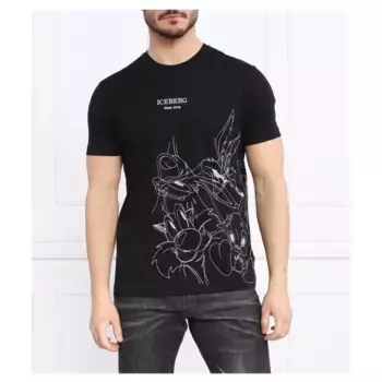 Футболка стандартного кроя Iceberg, черный