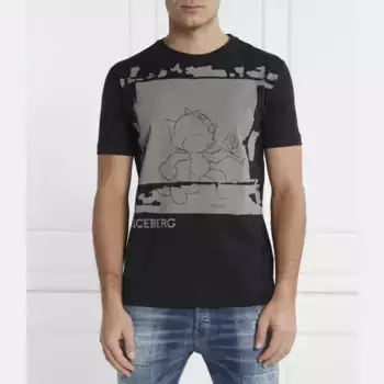 Футболка стандартного кроя Iceberg, черный