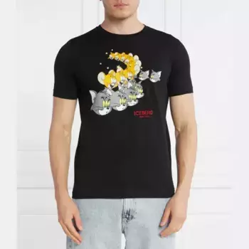 Футболка стандартного кроя Iceberg, черный