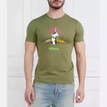 Футболка стандартного кроя Iceberg, хаки