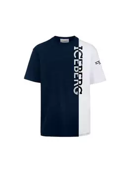 Футболка стандартного кроя Iceberg, синий