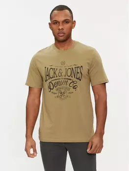 Футболка стандартного кроя Jack&Jones, бежевый