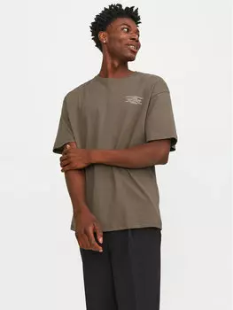 Футболка стандартного кроя Jack&Jones, коричневый