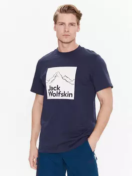 Футболка стандартного кроя Jack Wolfskin, синий