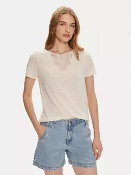 Футболка стандартного кроя Jdy, бежевый