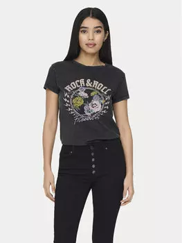 Футболка стандартного кроя Jdy, черный