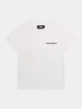Футболка стандартного кроя Karl Lagerfeld Kids, белый