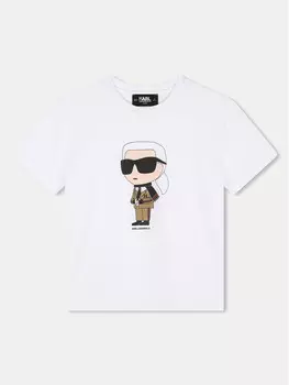 Футболка стандартного кроя Karl Lagerfeld Kids, белый