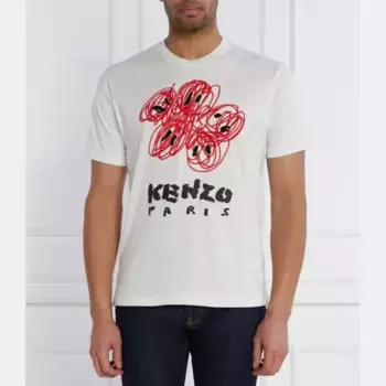Футболка стандартного кроя Kenzo, белый