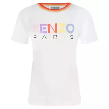 Футболка стандартного кроя Kenzo Kids, белый