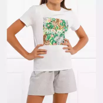 Футболка стандартного кроя Kenzo Kids, белый