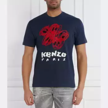 Футболка стандартного кроя Kenzo, синий