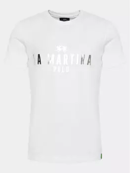 Футболка стандартного кроя La Martina, белый