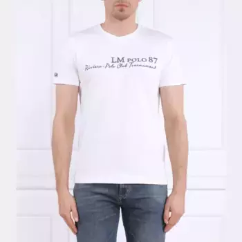 Футболка стандартного кроя La Martina, белый