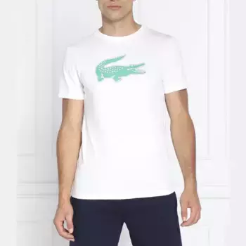 Футболка стандартного кроя Lacoste, белый