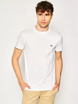 Футболка стандартного кроя Lacoste, белый
