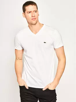 Футболка стандартного кроя Lacoste, белый
